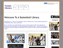 Tablet Screenshot of hoops-library.com